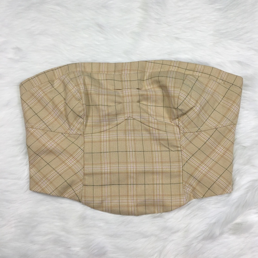 Free People Out West Plaid Corset Size 10